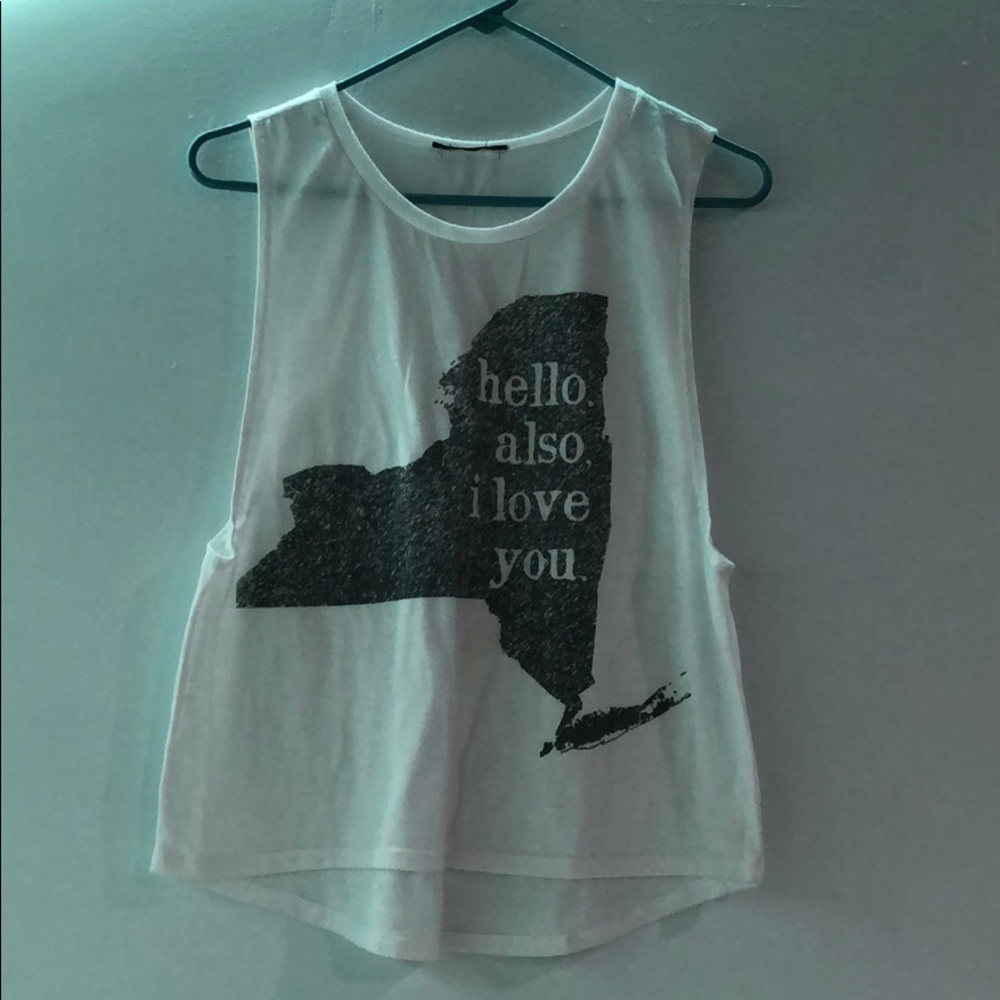 Hello Also I Love You Muscle Tee